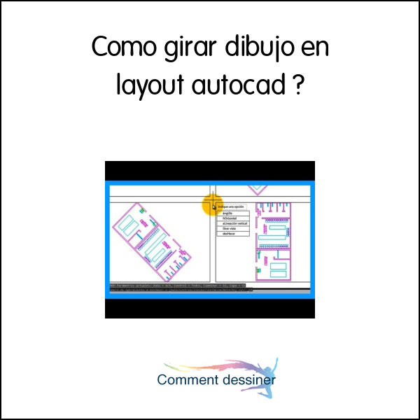 Como girar dibujo en layout autocad